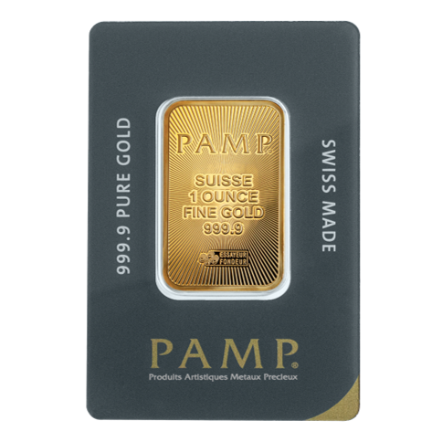 PAMP Suisse Gold Minted Bar 1 oz