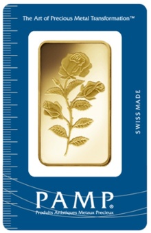 PAMP Rosa Gold Minted Bar 100g